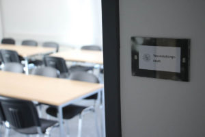 Ein Blick in einen Veranstaltungsraum des Stadtverbands Dresdner Gartenfreunde e.V.